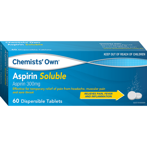 Chemists’ Own Aspirin Soluble Tablets 60