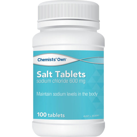 Chemists' Own Salt Tablets 600mg Bottle 100 Tablets