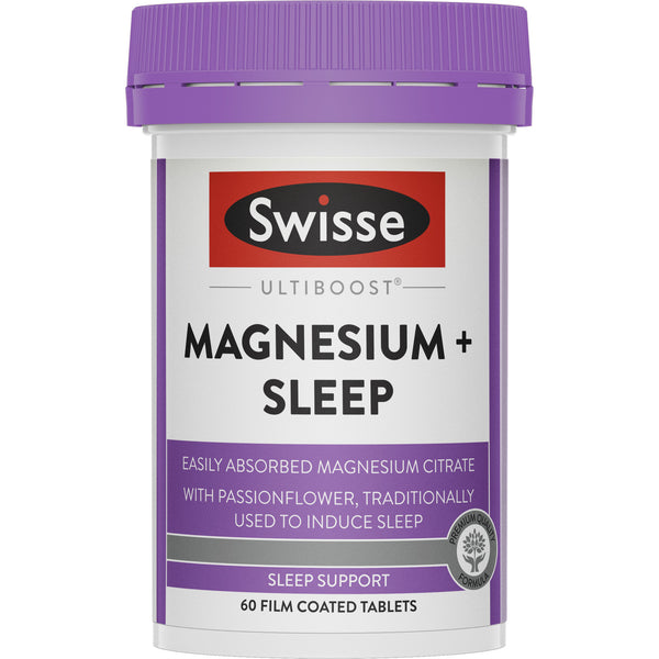 Buy Swisse Ultiboost Magnesium + Sleep 60 Tablets Online at