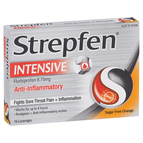 Strepfen Anti-Inflammatory Intensive Lozenge 16s (Orange - Sugar Free)