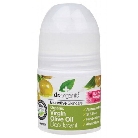 Dr Organic Roll-on Deodorant Organic Virgin Olive Oil 50ml
