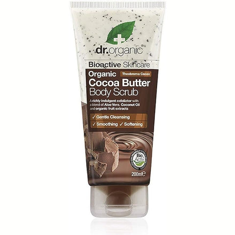 Dr Organic Body Scrub Organic Cocoa Butter 200ml
