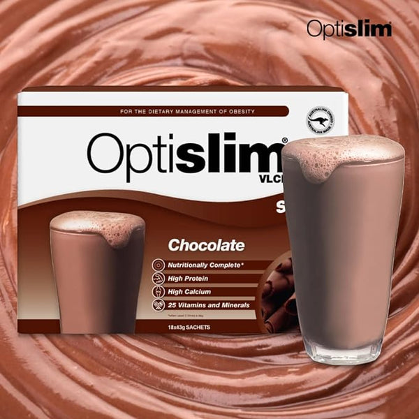 Buy Optislim VLCD Meal Replacement Shake Chocolate 21x43g Sachets