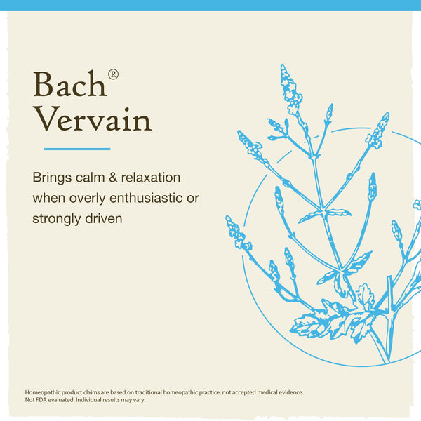 Buy Bach Flower Remedies Vervain 20ml Online at Cutpricepharmacy