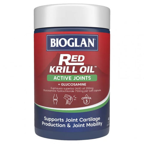 Bioglan Red Krill Oil Active Joints 60 Soft Capsules