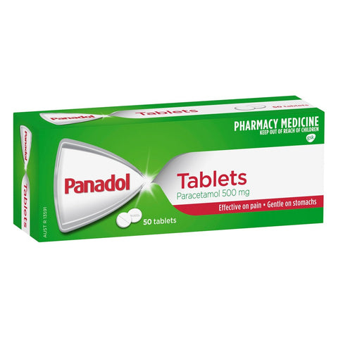 Panadol Paracetamol Pain Relief Tablets 500mg 50
