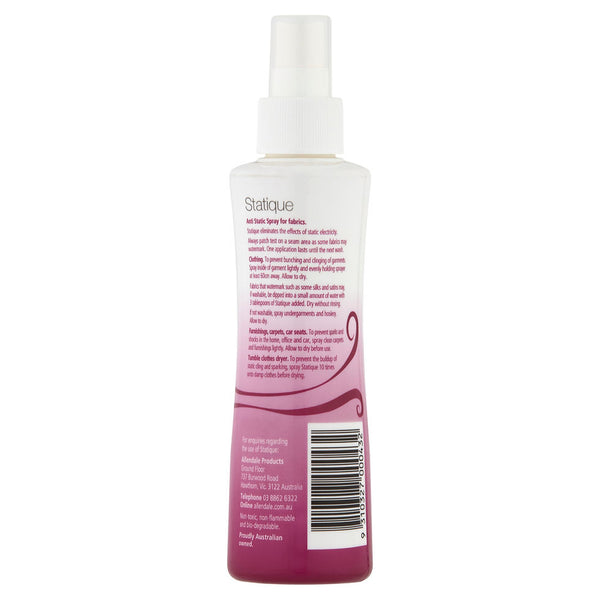 Buy Statique Anti Static Spray 150ml Reduces Electricity On Clothes
