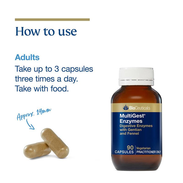 Buy BioCeuticals MultiGest Enzymes 90 Capsules Online at