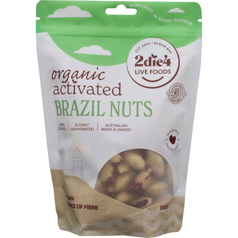 2DIE4 LIVE FOODS Organic Activated Brazil Nuts 300g