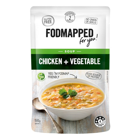 Fodmapped Chicken & Vegetable Soup 500g (Pack of 5)