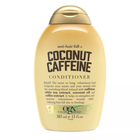 Ogx Anti Hair Fall + Coconut Caffeine Strengthening Conditioner For Damaged & Fine Hair 385mL