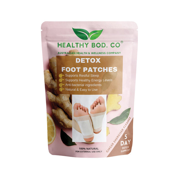 Buy Healthy Bod. Co Detox Foot Patches Ginger x 10 Patches (5 Pairs for