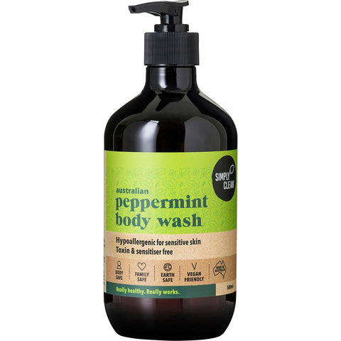 Simply Clean Peppermint Body Wash 500ml