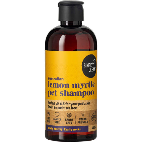 Simply Clean Lemon Myrtle Pet Shampoo 250ml
