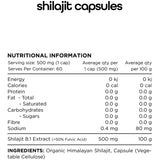 SWITCH NUTRITION Shilajit Organic Himalayan Shilajit 8:1 60 Caps