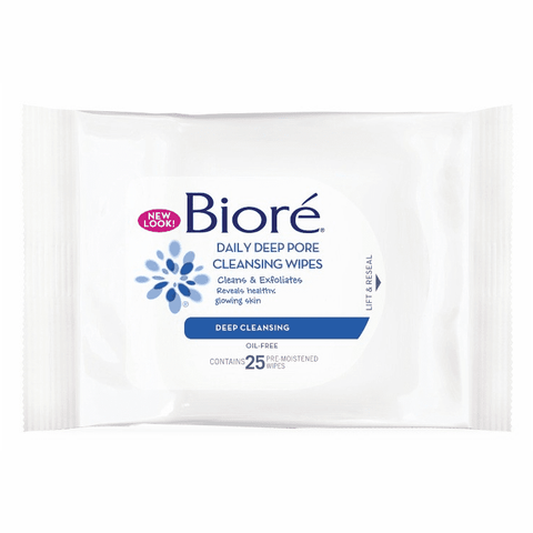 Biore Daily Pore Cleansing Wipes 25 Wipes