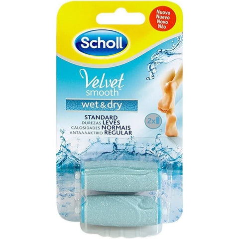 Scholl's Velvet Smooth Refill Wet & Dry - New & Sealed - Genuine