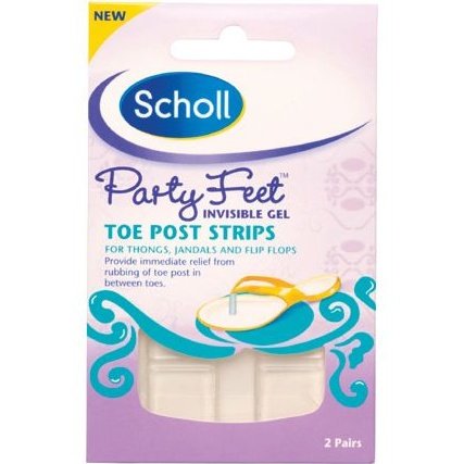 Scholl Party Feet Toe Post Strips 2Pairs