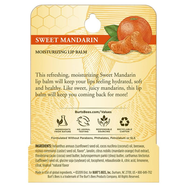 Review: Mandarin Is Best For Burt's Bees Moisturizing Lip Balm