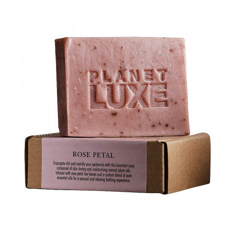 PLANET LUXE Natural Artisan Crafted Soap Rose Petal 130g