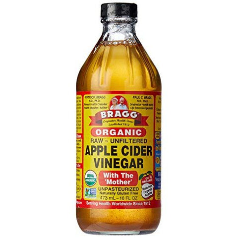 BRAGG Apple Cider Vinegar Unfiltered & Contains The Mother 473ml
