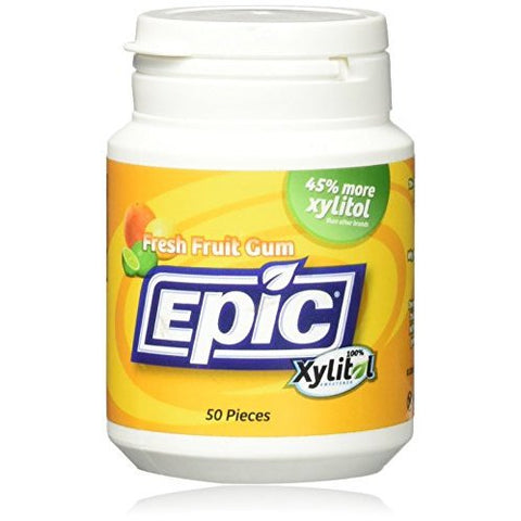 EPIC Xylitol Chewing Gum Fresh Fruit 50
