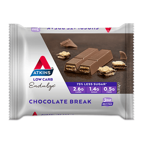 Atkins Endulge Chocolate Break Bar 64g (1 Pack)