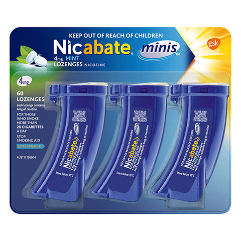 Nicabate Minis 4mg  60 Pack