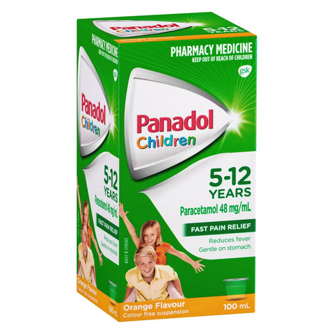 Panadol Children 5-12 Years Orange Flavour 100mL