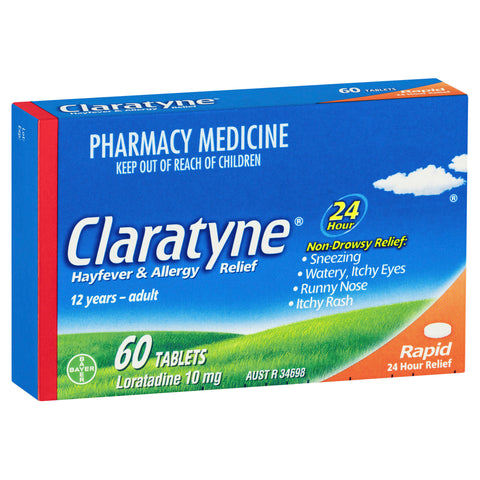 Claratyne Hayfever & Allergy Relief Antihistamine 60 Tablets