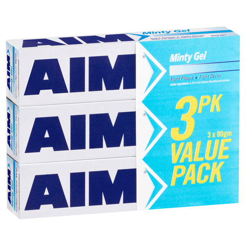 Aim Minty Gel Value Pack 90g (Pack of 3)