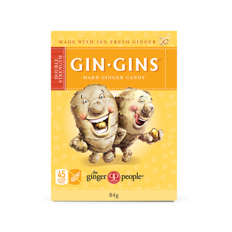 THE GINGER PEOPLE Gin Gins Ginger Candy Hard - Double Strength 84g