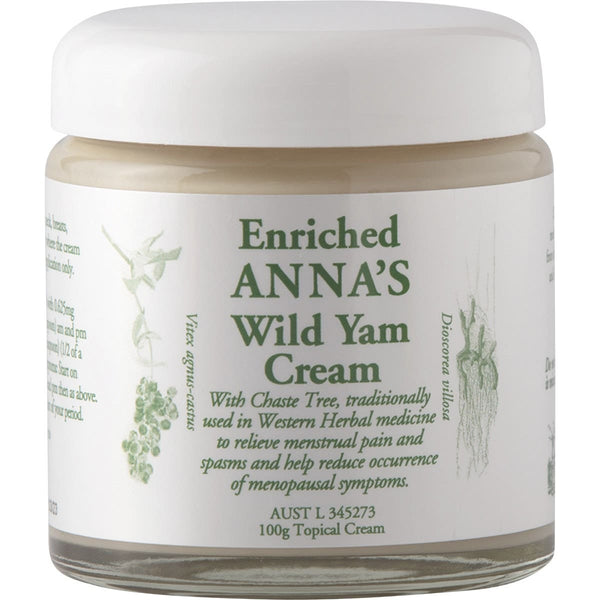 Buy ANNA'S Wild Yam Cream (Her) Menstrual & Menopausal Symptoms 100g