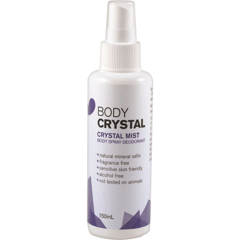 Body Crystal Deodorant Mist Body Spray Crystal Mist Frag Free 150ml