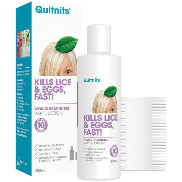 Buy Quit Nits Rapid Head Lice Spray 200ml Online at Cutpricepharmacy