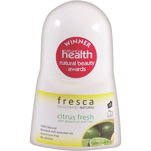 Fresca Natural Deodorant Citrus Fresh with Grapefruit & Lime 50ml