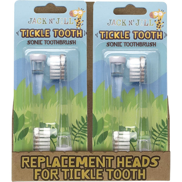 Buy Jack N' Jill Replacement Heads Sonic Toothbrush Tickle Tooth 2pk Online at Cutpricepharmacy