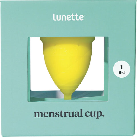 LUNETTE Reusable Menstrual Cup - Yellow Model 1 - For Light To Normal Flow 1