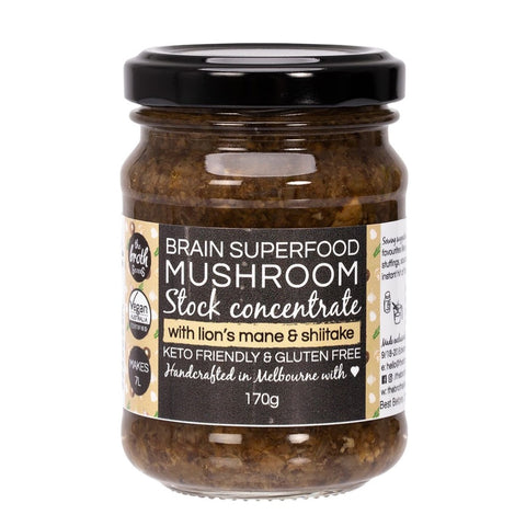THE BROTH SISTERS Stock Concentrate Superfood Mushroom With Lions Mane 170g