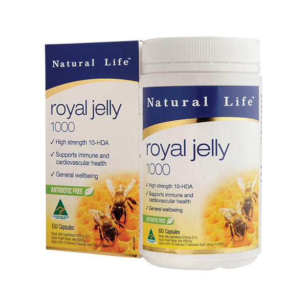 Buy Natural Life Royal Jelly 1000 60c Online at Cutpricepharmacy