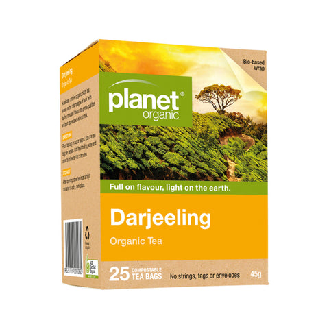 Planet Organic Organic Darjeeling Tea x 25 Tea Bags