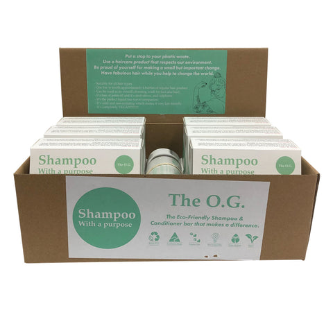 Shampoo With A Purpose Shampoo & Conditioner Bar The O.G. 135g x 12 Display