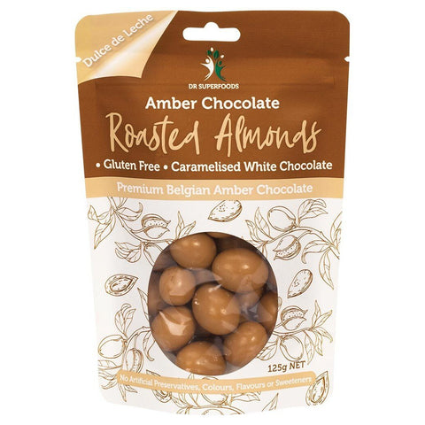 DR SUPERFOODS Roasted Almonds Amber Chocolate 125g