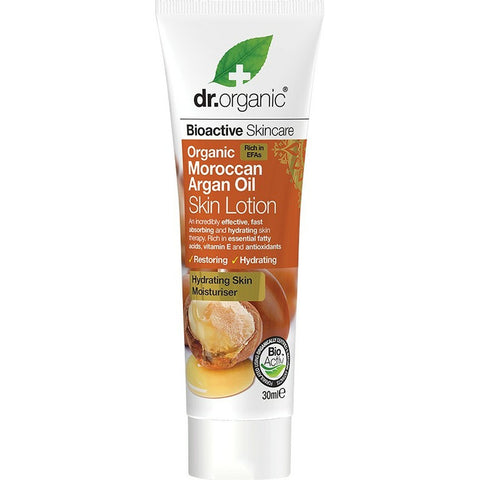 DR ORGANIC Skin Lotion (Mini) Organic Moroccan Argan Oil 30ml