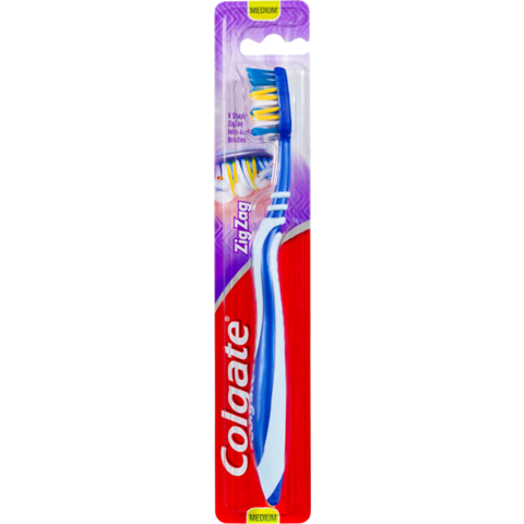 Colgate ZigZag V Shape Interdental Bristles Medium Toothbrush