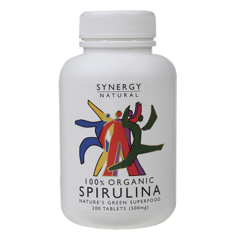 SYNERGY ORGANIC Spirulina Tablets (500mg) 200