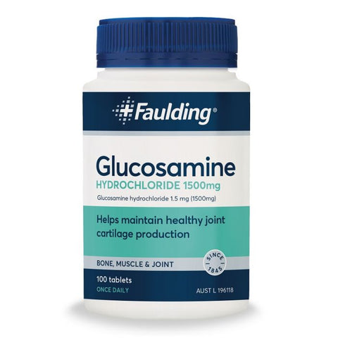 Faulding Glucosamine HCL 1500mg 100 Tabs