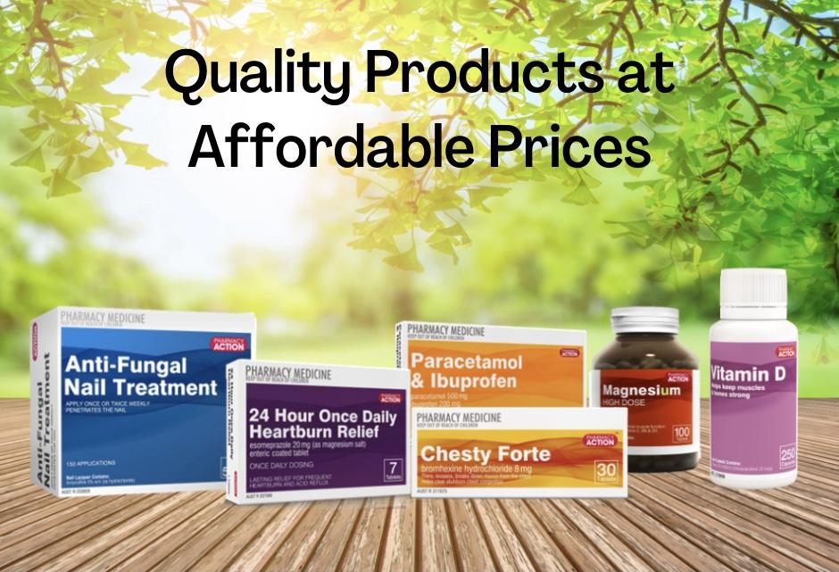 Pharmacy Action: Quality Products at Affordable Prices.