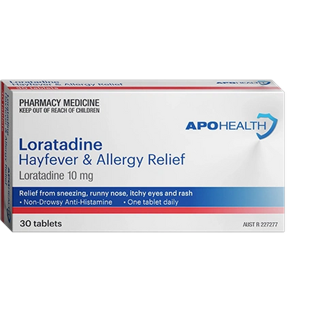 Apo Health loratadine Hayfever & Allergy Rlf 10mg 100 Tabs