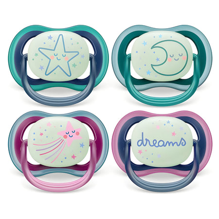 Avent Ultra Air Night Soother 6-18 Months 2 Pack